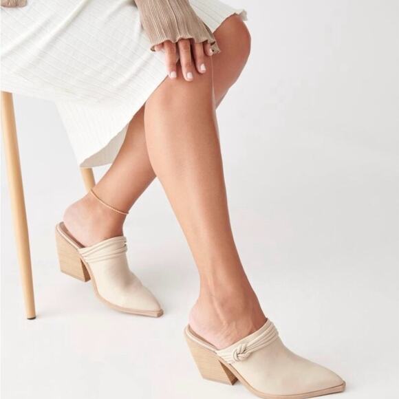 Dolce Vita Shoes - NWOT - Dolce Vita - Sita Cream Leather Mules